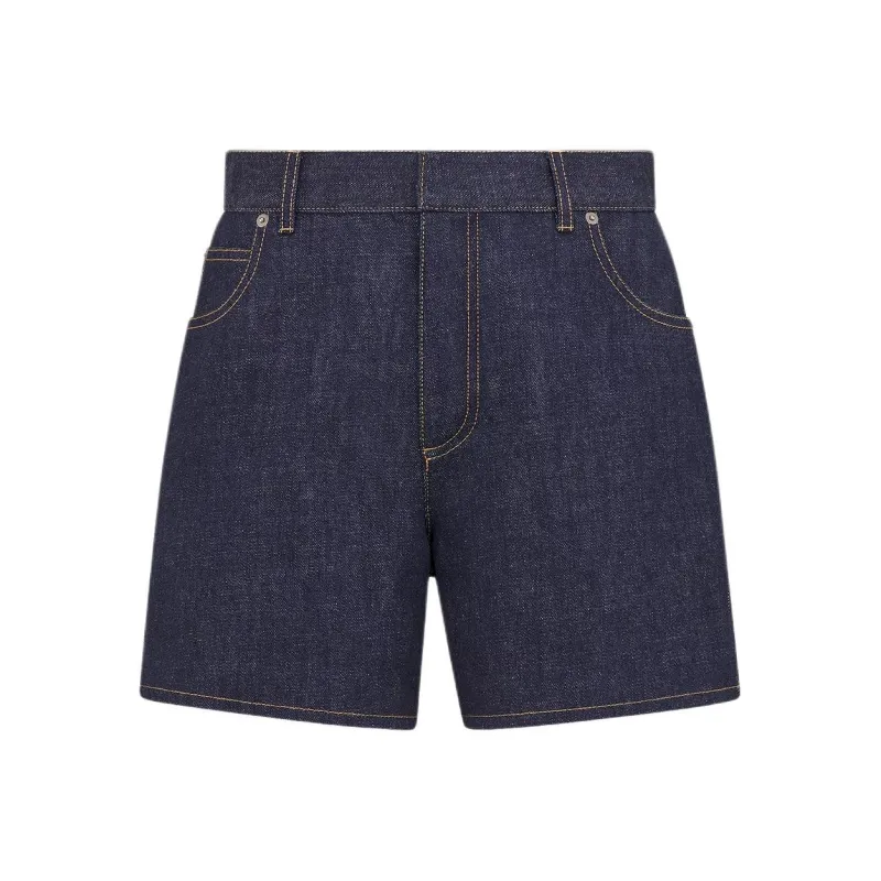DIOR Denim Shorts Women's Blue-0