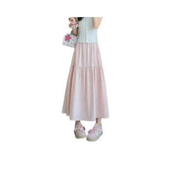 Flowers In Water Casual Long Skirt Women's