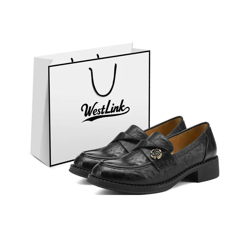 WESTLINK Loafers 4cm Women's Black-0