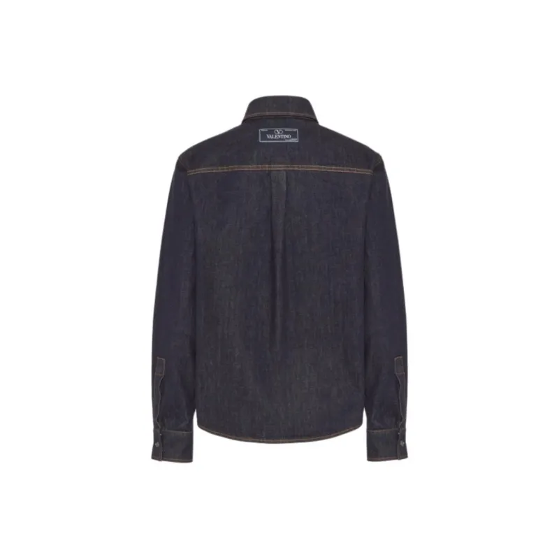 Valentino Shirts Men Blue-1