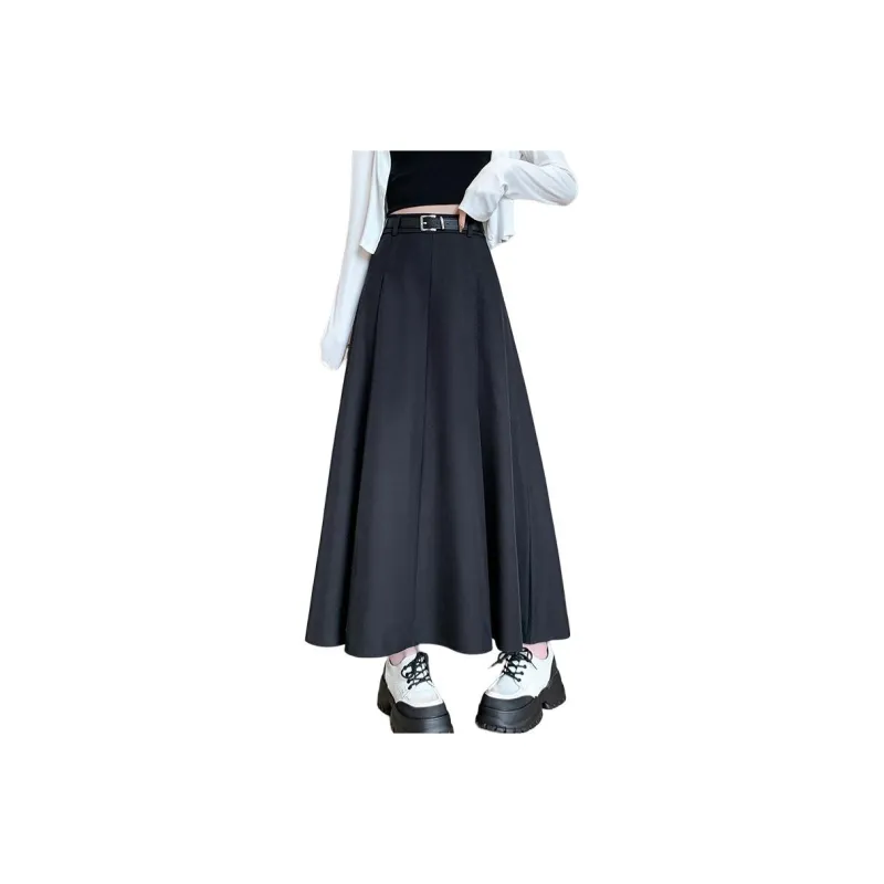 Mu Qingqing Casual Long Skirt Women's-0