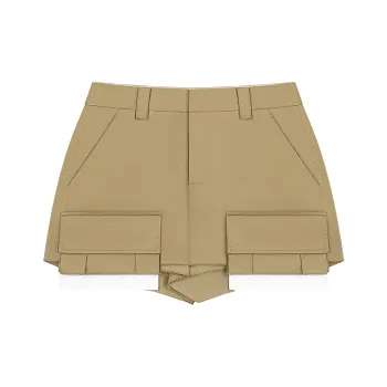 CALLED BACK Cargo Shorts Women's Khaki