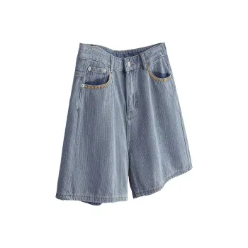 TOUCH Denim Shorts Women's Light Gray Blue