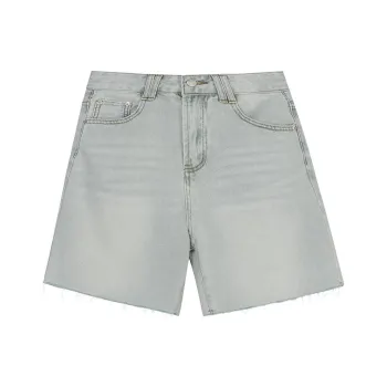 XINBANGBANG Denim Shorts Women's Light Green