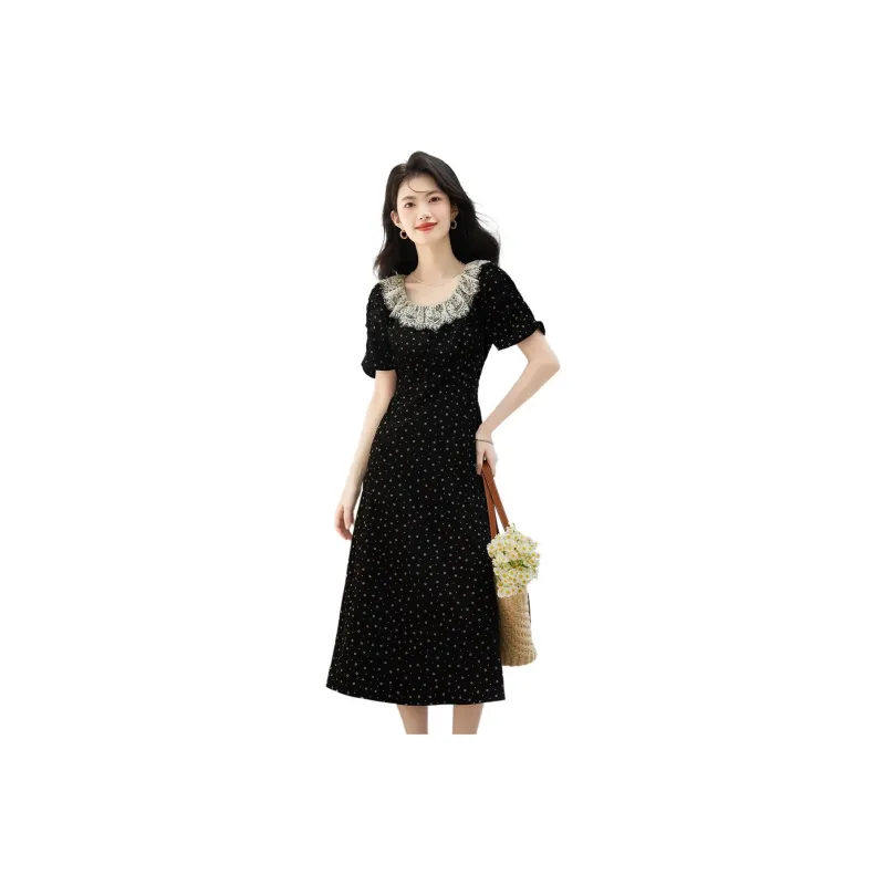 XINFEIYU Short Sleeved Dress Women's-0
