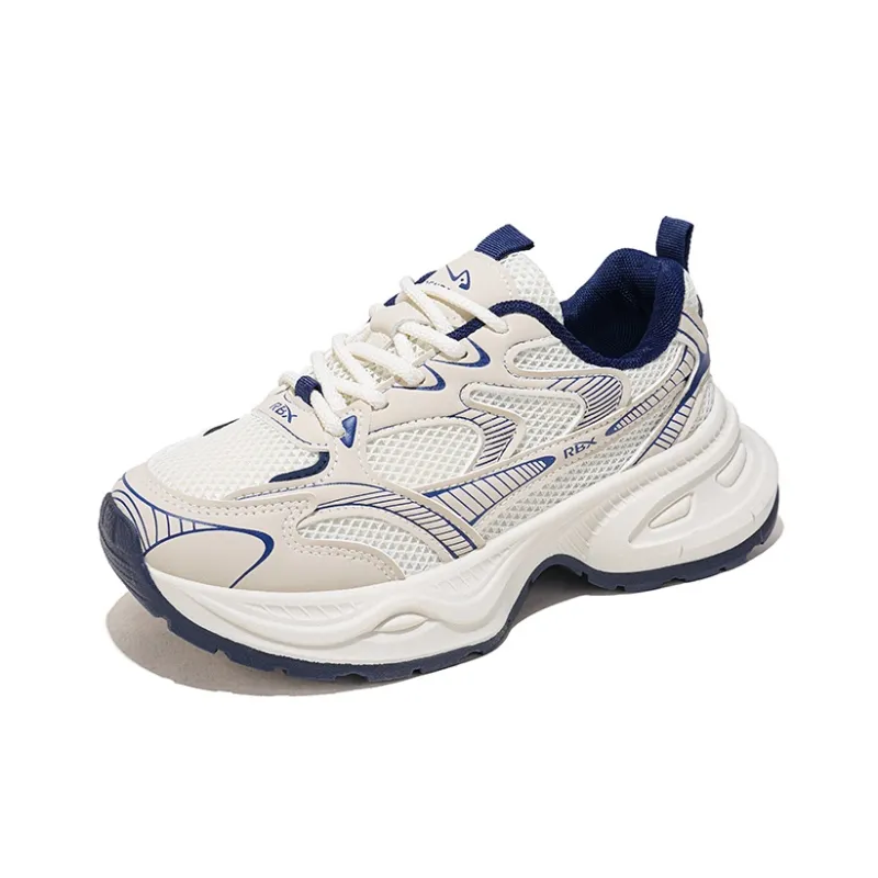RENBEN Balance Lightweight Height Increasing Low Top Chunky Sneakers Women's Dark Blue-2