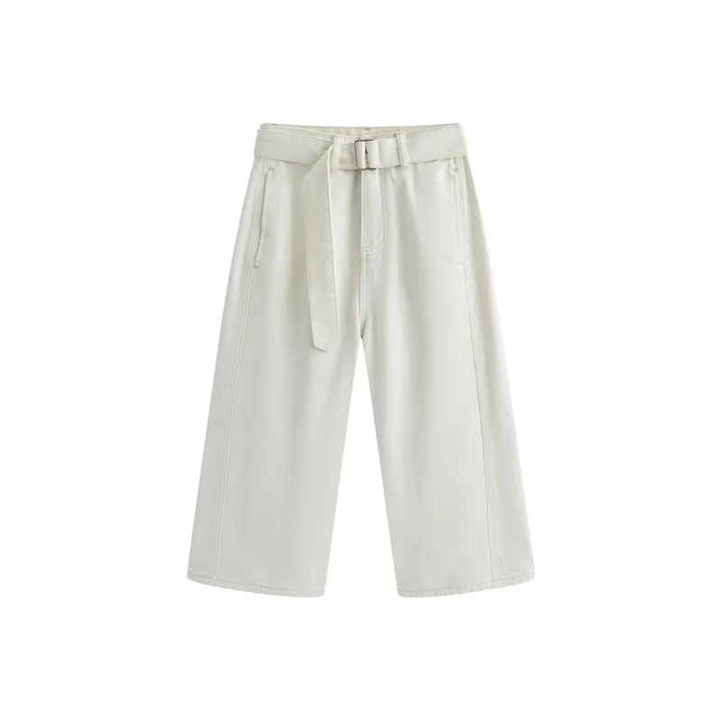 Juden Choi Denim Shorts Women's White-0