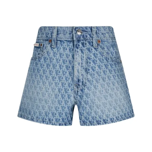 CALVIN KLEIN Denim Shorts Women's Light Blue