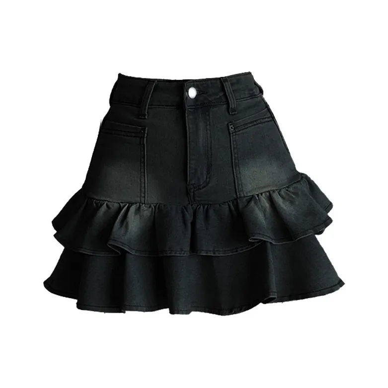 HTHK Denim Short Skirts Women's-5