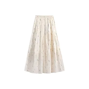 ARIADNAW STUDIO Casual Long Skirt Women's Apricot