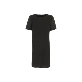 EMPORIO ARMANI Short Sleeved Dresses Women's Black
