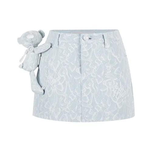 13 DEMARZO Denim Short Skirts Women's