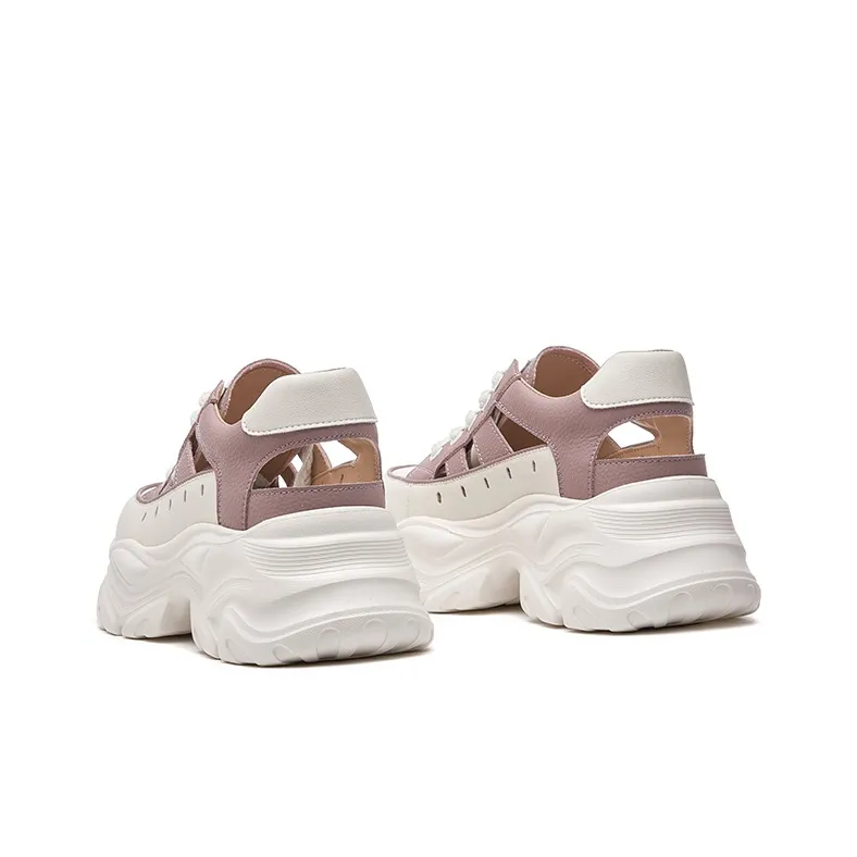 LINGPAO Breathable Low Top Chunky Sneakers Women's-8