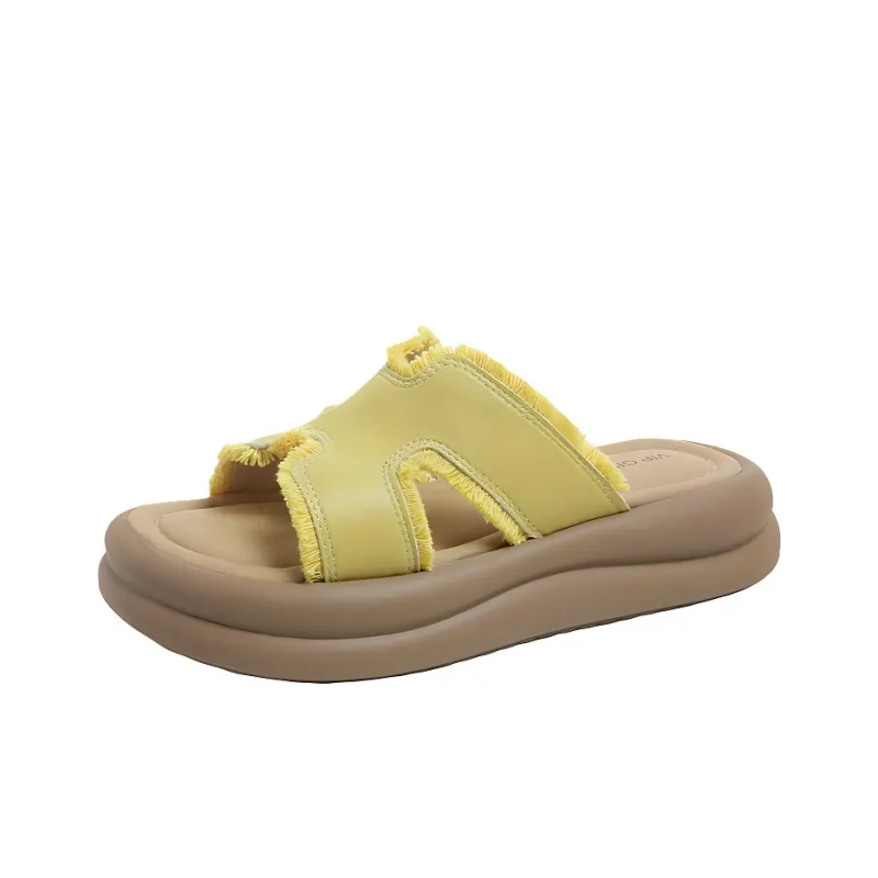 LXVB Rubber Sole Slip Resistant Slide Slippers Women's-9