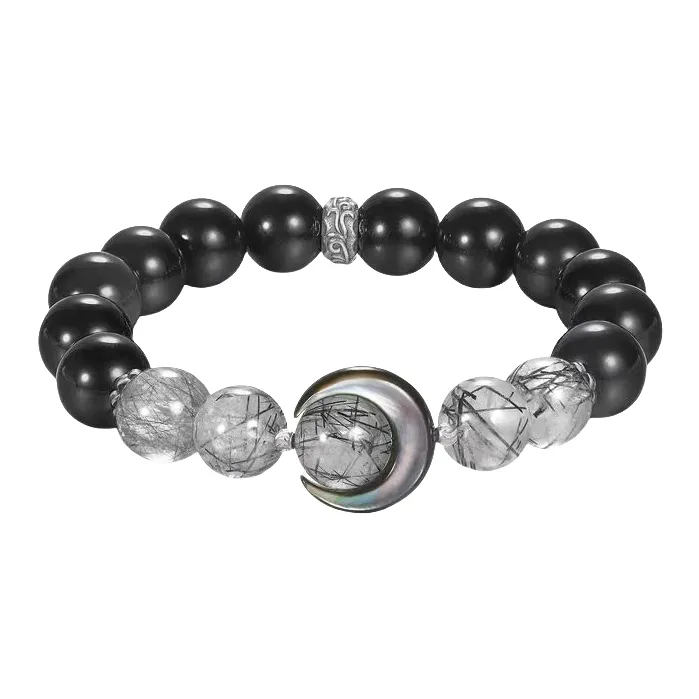 MUSHIFEN Obsidian Bracelets Unisex-8