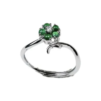 PUPAN Ice Glutinous Jadeite Rings Women's