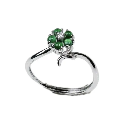 PUPAN Ice Glutinous Jadeite Rings Women's