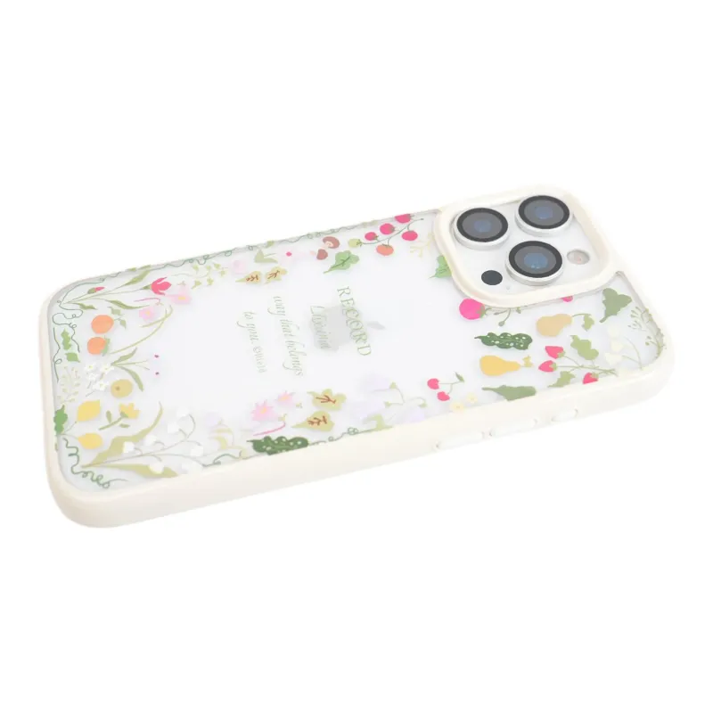 Wei Xin Acrylic Material Fruiting Garden Edge Phone Cases Compatible With IPhone 16/15 Pro Max/Apple 13/14 Pro/Max-3