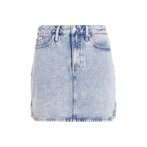 CALVIN KLEIN Denim Shorts Women's Blue