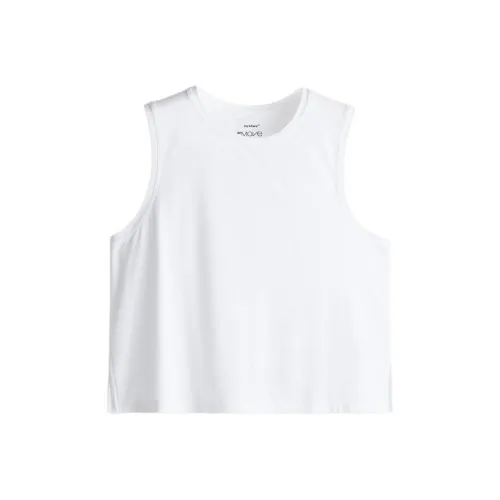 H&M Sleeveless Sports Shirts Women's White