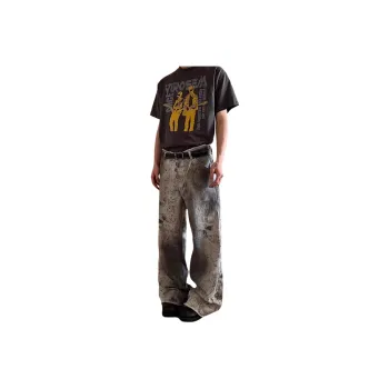 PANDA ADEVIL Jeans Unisex Light Gray
