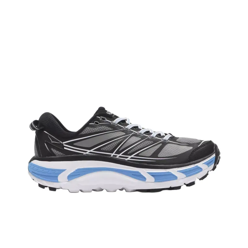 HOKA ONE ONE Mafate Speed 2 Anti Slip Wear Resistant Low Top Running Shoes Unisex Black White-1