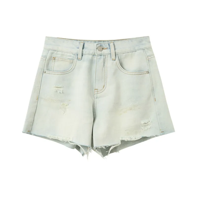 3COLOUR Denim Shorts Women's Glacier Blue-0