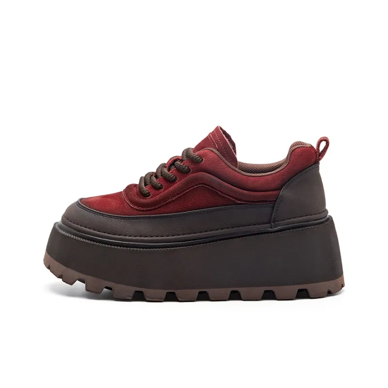 BURGELY Lightweight Height Increasing Low Top Casual Shoes Women's-0