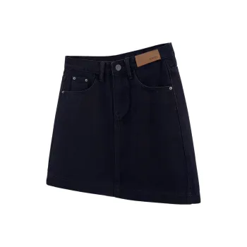 Cypress House Denim Short Skirts Women's Black
