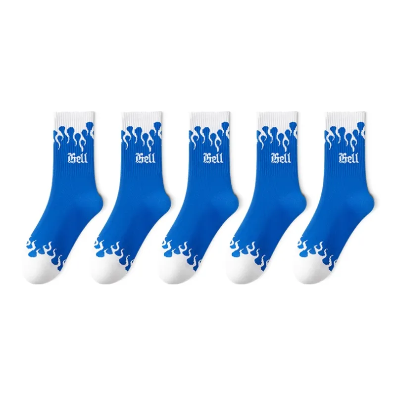 LUOLIAN Basketball Socks Men's 5 Pack-13
