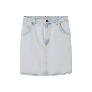AMERICAN VINTAGE A.M SS25 SKIRT JOYBIRD Denim Short Skirts Women's WINTER BLEACHED/Ligue Blue