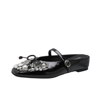 Than Than Me Rubber Sole Slip Resistant Closed Toe Slippers Women's