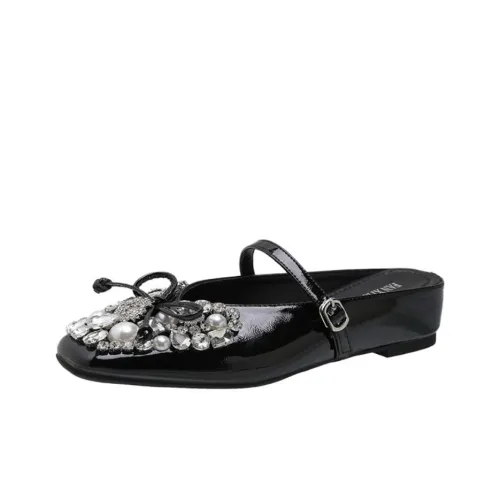 Than Than Me Rubber Sole Slip Resistant Closed Toe Slippers Women's