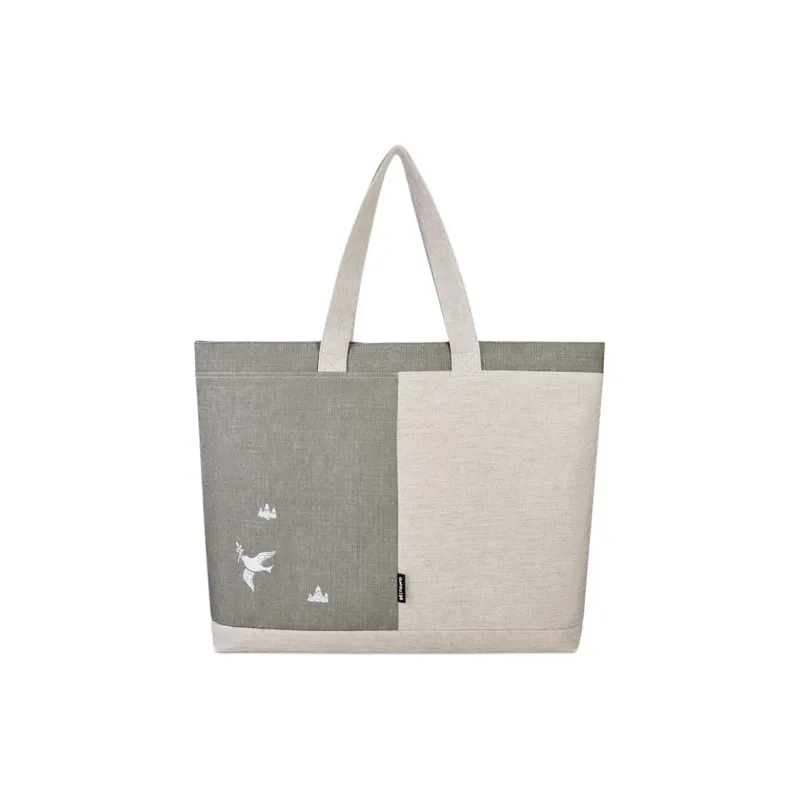 POP MART HIRONO Fabric Tote Bag, Shopping Bag, Shoulder Bag Unisex Beige-1