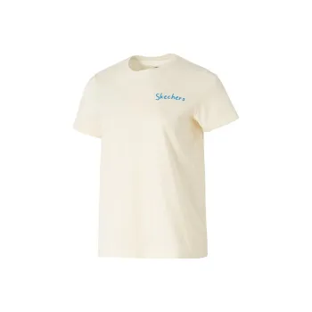 Skechers T Shirt Women's Cream Ecru