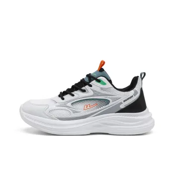 WARRIOR Running Shoes Men Low Top White/Gray/Black