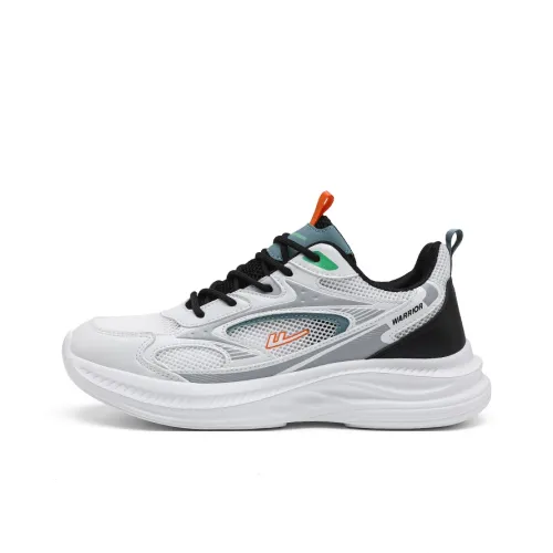 WARRIOR Running Shoes Men Low Top White/Gray/Black