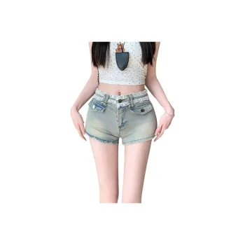 Concubine Zhu Denim Shorts Women's Light Blue