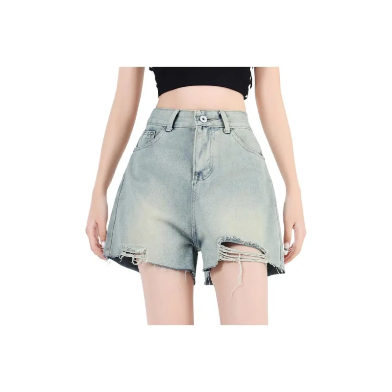 Ordifen Denim Shorts Unisex Light Blue-0