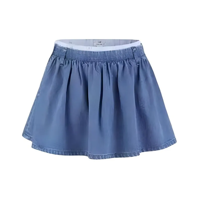 URBAN REVIVO Denim Short Skirts Women's Blue-0