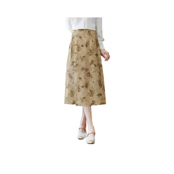 Like The Age Of Water Casual Long Skirt Regular Women's Multicolor