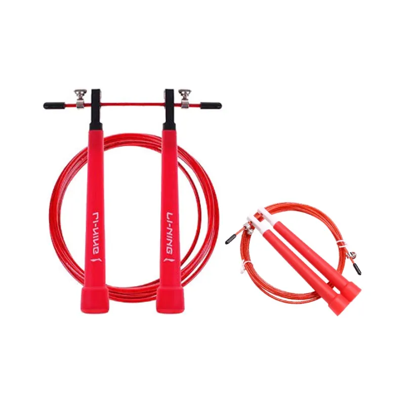LiNing Professional Racing Non Countable Jump Ropes Adults Steel Wire+PVC Rope+PP Controller Cord Length 3m-8