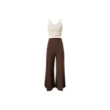 Gravel Color+Cocoa Brown Clothing Sets[Integrated Cup]
