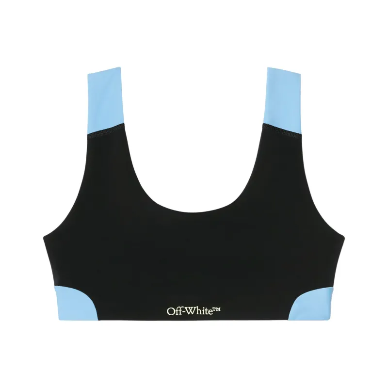 OFF WHITE Logo Detailed Scoop Neck Sports Bra-0