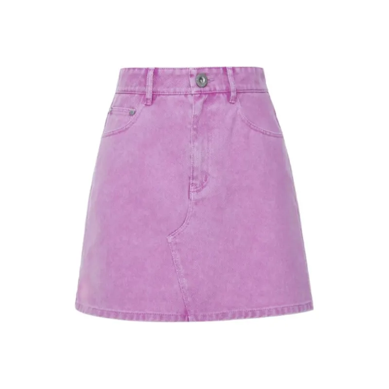 MASFER.SU Denim Short Skirts Women's Guava Pink-0