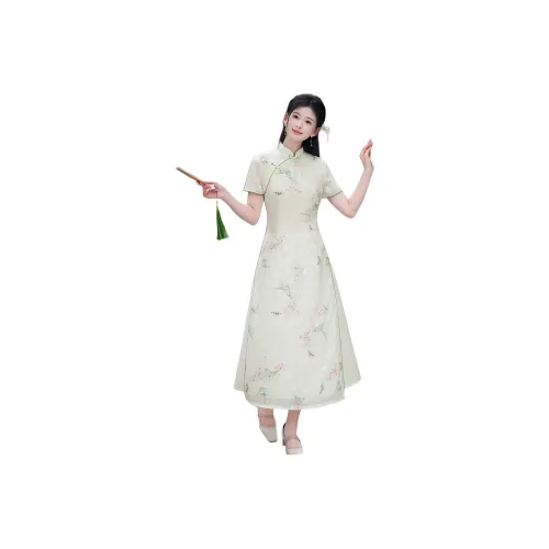 ENEESSI Cheongsams Women's Apricot