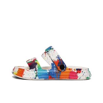 Ncmt Beach Sandals Unisex White Blue/White Red