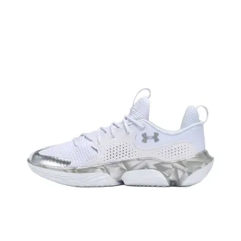Under Armour Flow FutureX 3 Anti Slip Wear Resistant Low Top Casual Running Shoes Unisex White Silver