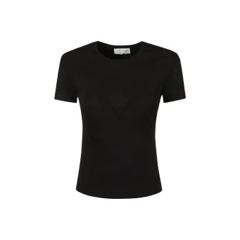 Blumarine Corset Detailed Crewneck T-Shirt