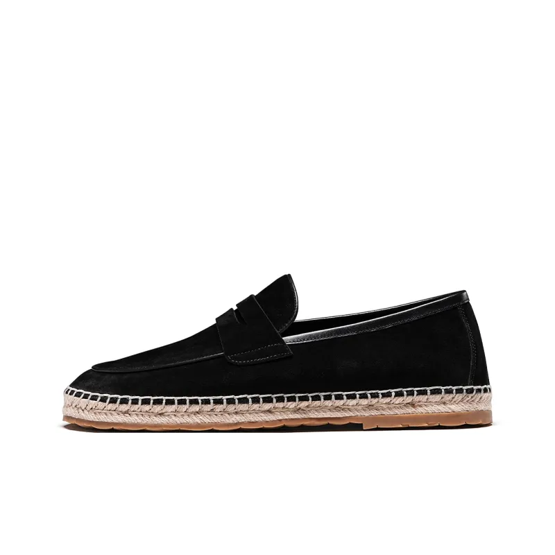 TRUFFAUT Light And Soft Jute Sole Fringe Espadrilles Casual Shoes Men's-7